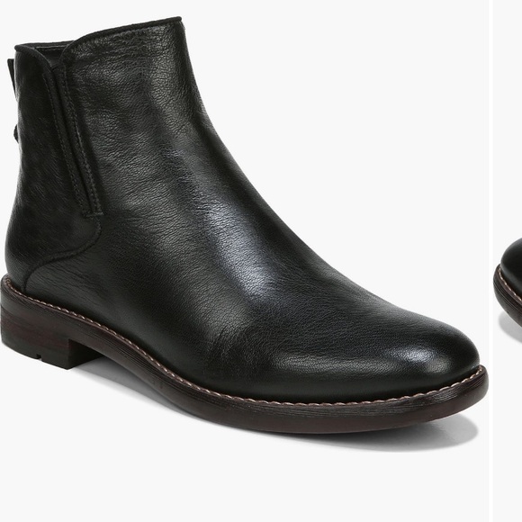Franco Sarto Marcus flat ankle boots Black size 8 NIB - Picture 1 of 15